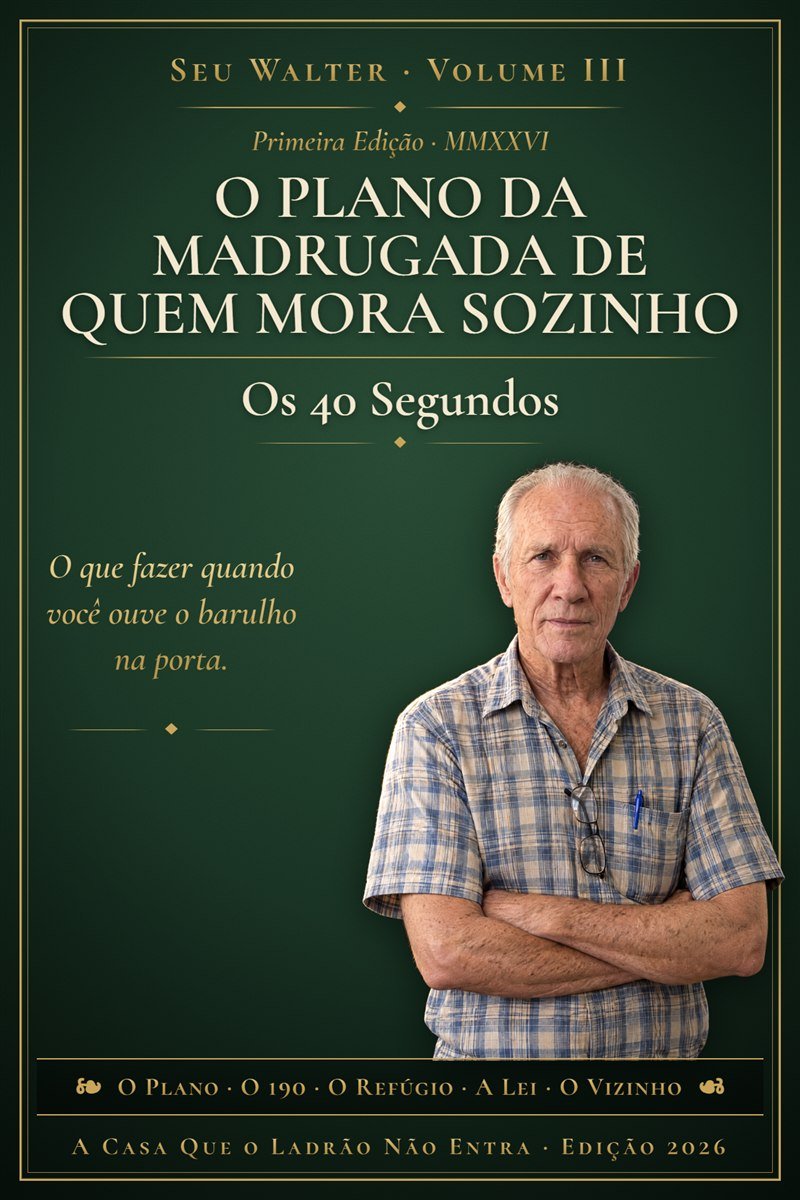 Livro 3: O Plano da Madrugada de Quem Mora Sozinho — Os 40 Segundos